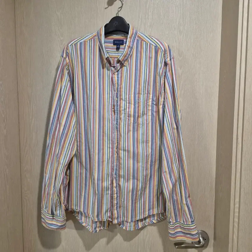 [BUNJANG] Gansol Stripe Shirt XL / 갠솔 스트라이프 셔츠사이즈XL