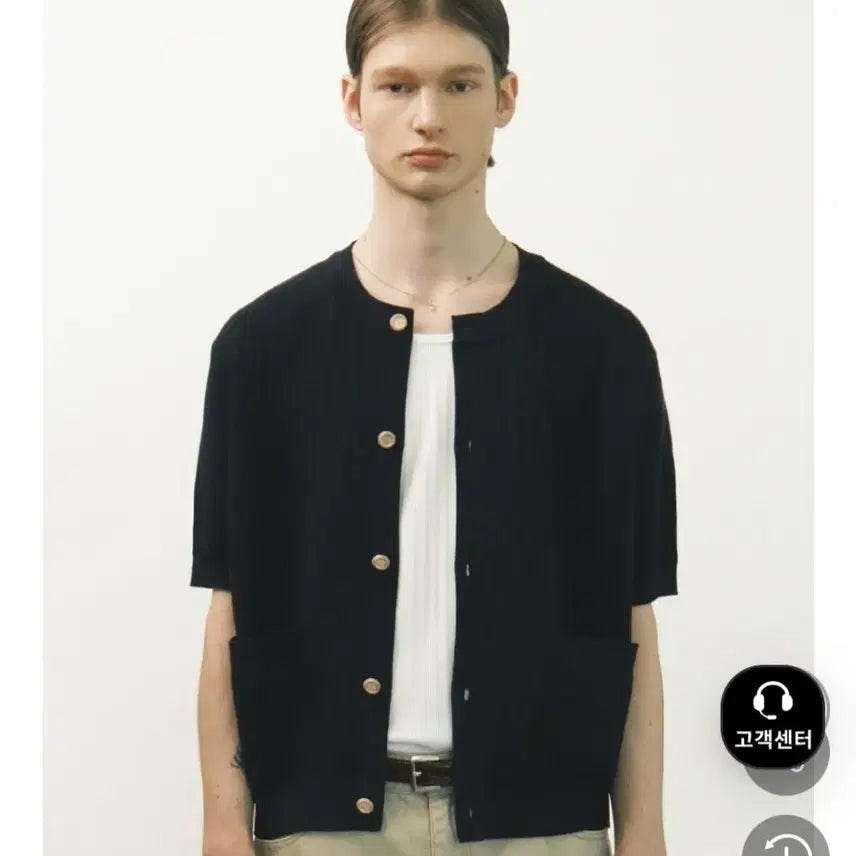 [BUNJANG] Minav Round Crop Half Jacket Black M / 미나브 라운드 크롭 하프 자켓 블랙M