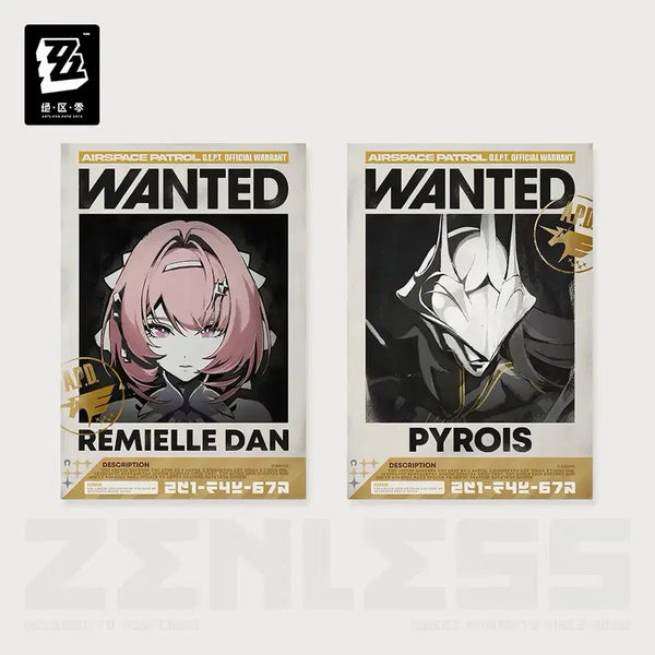 [BUNJANG] Zenless Zone Zero ZZZ Official Los Caliper Wanted Poster Set (Remiel) / [미개봉] 젠레스 존 제로 ZZZ 공식 로스캘리퍼 수배전단지 2종 레미엘 등