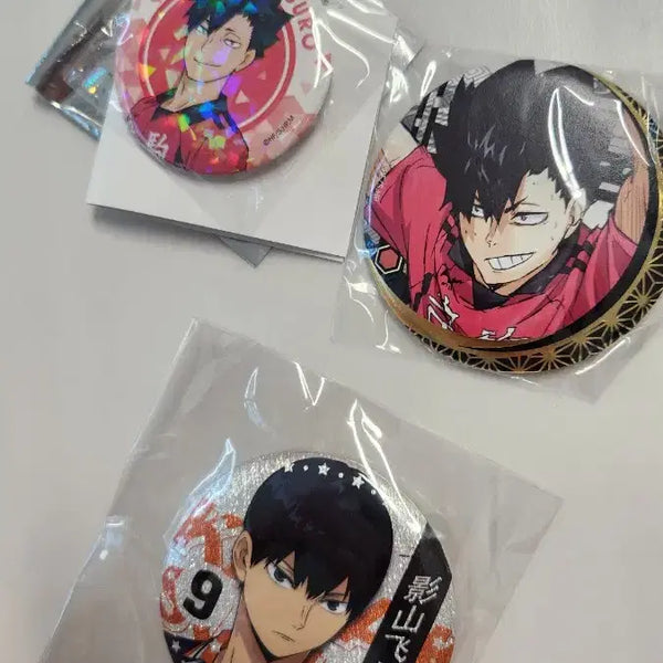 [BUNJANG] Haikyuu!! Kageyama Tobio & Kuroo Tetsurou Can Badges (Bundle Set) / 하이큐 카게야마 쿠로오 캔뱃지