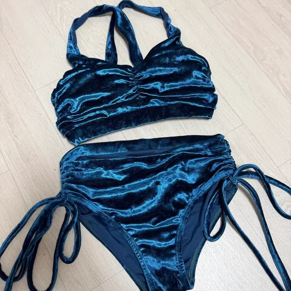 [BUNJANG] SL Sports Velvet Pole Dance Top / SL스포츠 폴웨어 S 에스엘스포츠 벨벳 폴댄스 폴복 폴프