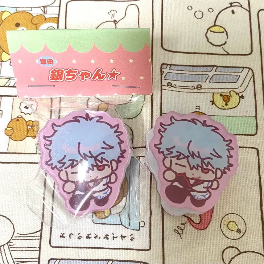 [BUNJANG] Gintama Gintoki Acrylic Clip / 은혼 비공굿 아크릴 클립 긴토키