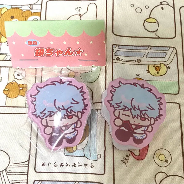 [BUNJANG] Gintama Gintoki Acrylic Clip / 은혼 비공굿 아크릴 클립 긴토키