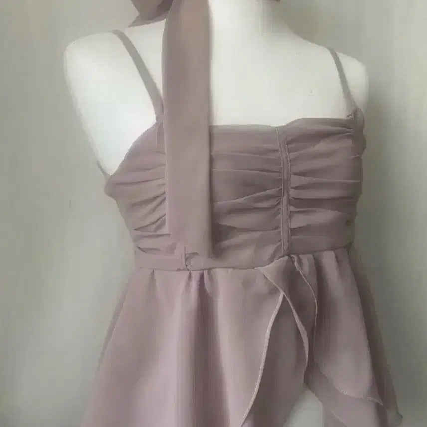 [BUNJANG] Angelnumber555 Tulip Sleeveless Rose / (옷장 정리) 엔젤넘버555 엔넘파 튤립 슬리브리스 로즈