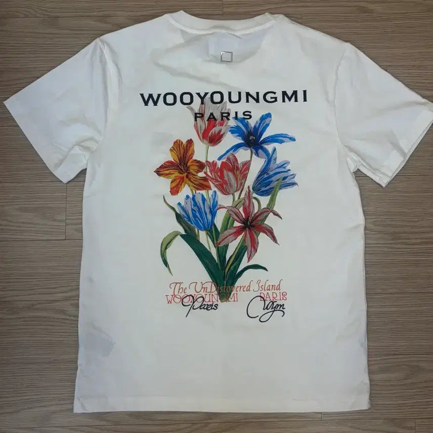 [BUNJANG] Wooyoungmi Flower Short Sleeve T-shirt / 우영미 플라워 반팔티 정품 새상품 24ss