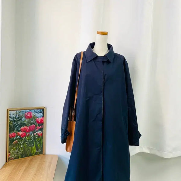 [BUNJANG] Vintage Classic Trench Coat (Reversible) L / 이태리 클래식 싱글 빈티지 트렌치 코트 (양면착용) L