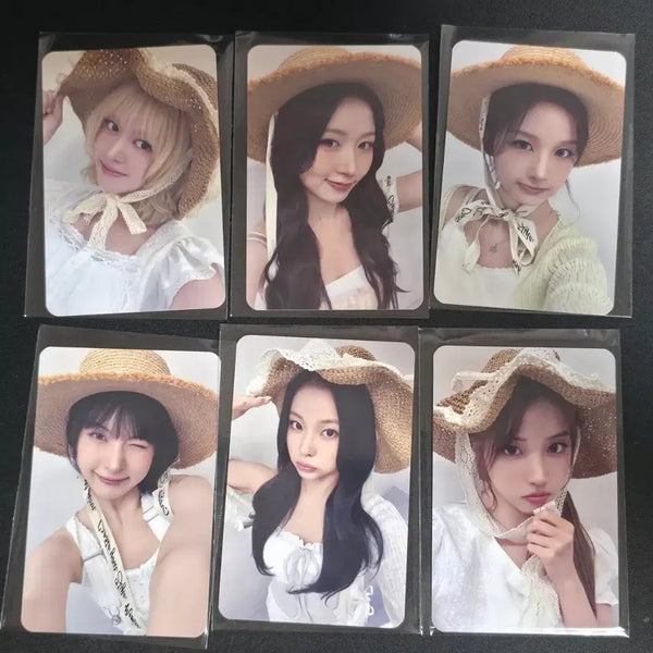 [BUNJANG] NMIXX Straw Hat Photocard Set / 엔믹스 밀짚모자 포카세트