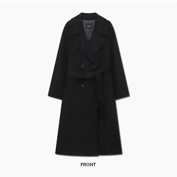 [BUNJANG] SISTINA Wool Double Handmade Long Coat / 시스티나 울 더블 핸드메이드 롱코트