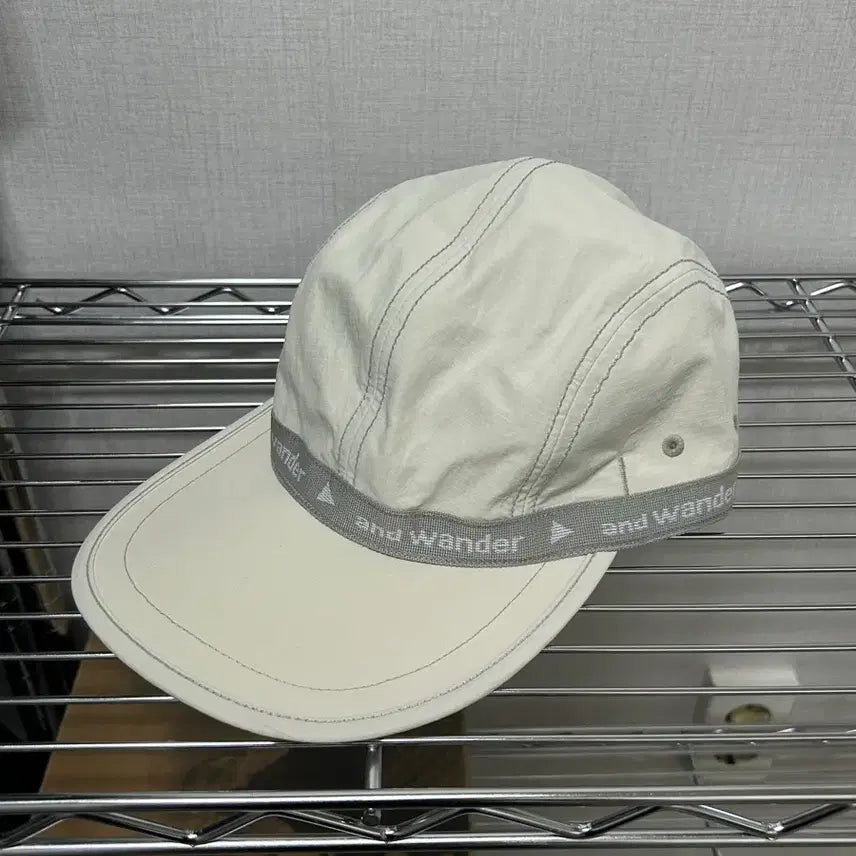 [BUNJANG] Andwander JQ Tape Cap Off White / 앤드원더 모자 Andwander JQ TAPE CAP 오프화이트(새상품)