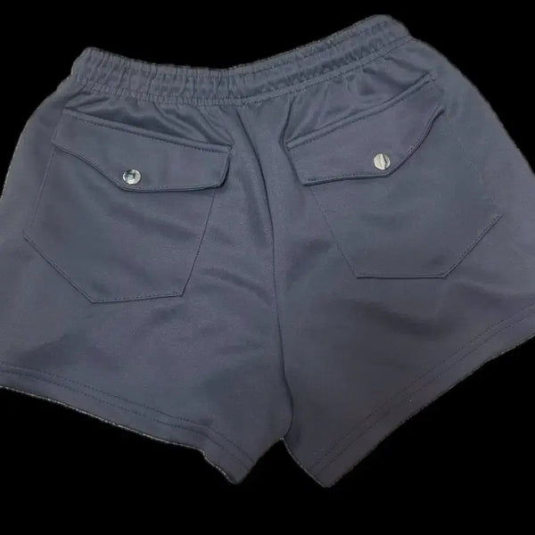 [BUNJANG] Jasmine Bell Charcoal Back Pocket Training Shorts / 자스민벨 차콜 뒷포켓 트레이닝 반바지