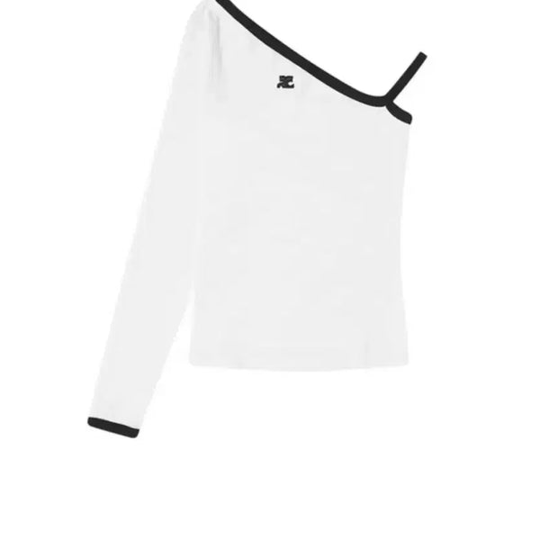 [BUNJANG] Courreges One-Shoulder Long-Sleeve T-Shirt XS / 꾸레쥬 원숄더 긴팔 xs