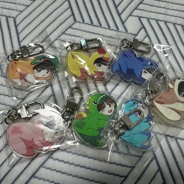 [BUNJANG] BTS Animal Costume Acrylic Keyring Bundle Set / 방탄소년단 키링 일괄양도