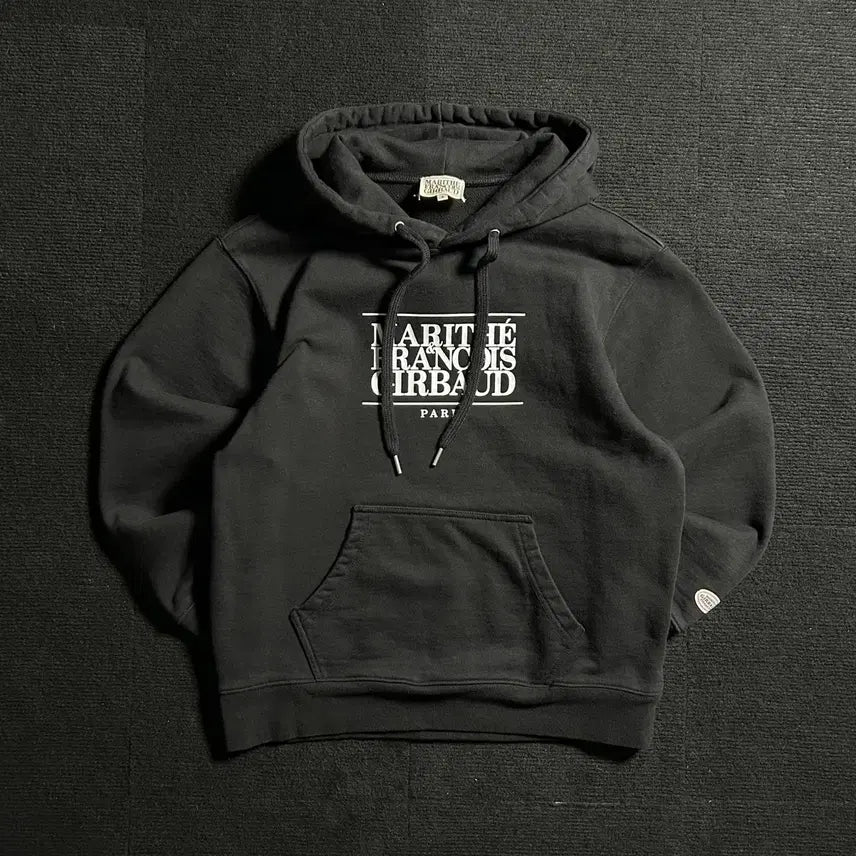 [BUNJANG] Marithe Francois Girbaud Classic Logo Hoodie Black S / 마리떼프랑소와저버 클래식 로고 블랙 후드티