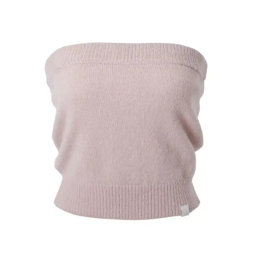 [BUNJANG] Threetimes Candy Knit Top Pink / (옷장 정리) 쓰리타임즈 캔디 니트 탑 핑크