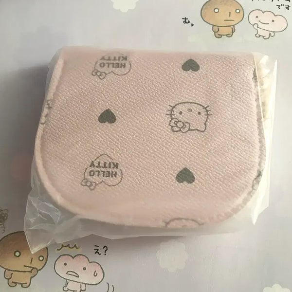 [BUNJANG] Hello Kitty Heart Zipper Mini Wallet / 새상품 키티 지갑, 키티 카드지갑, 지퍼 하트 지갑, 핑크 미니지갑, 카드수납