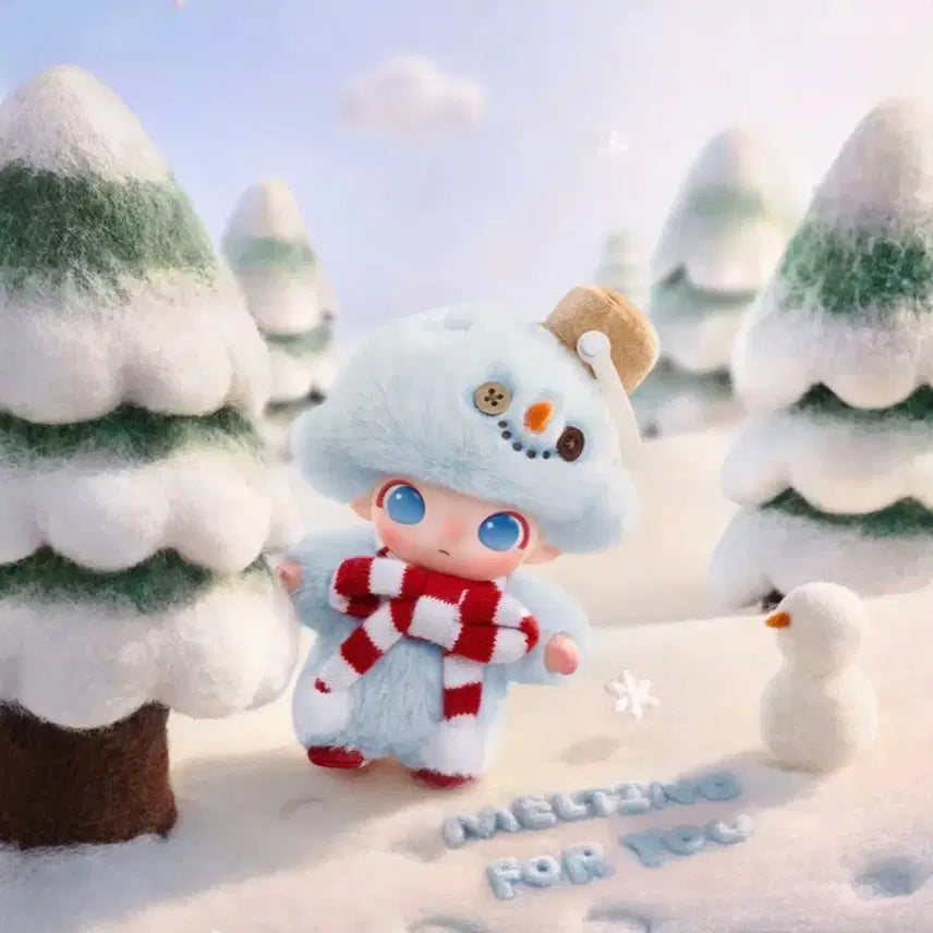 [BUNJANG] Pop Mart Dimoo Snowman Keyring / 팝마트 디무 스노우맨 키링 (바로배송 가능)