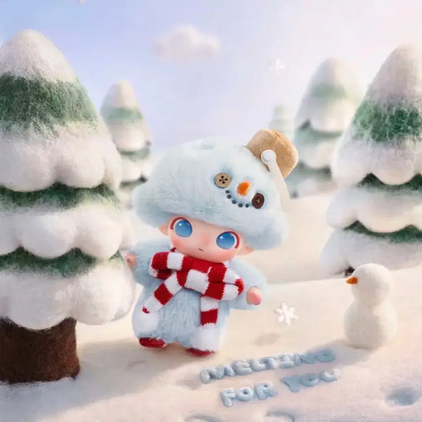 [BUNJANG] Pop Mart Dimoo Snowman Keyring / 팝마트 디무 스노우맨 키링 (바로배송 가능)