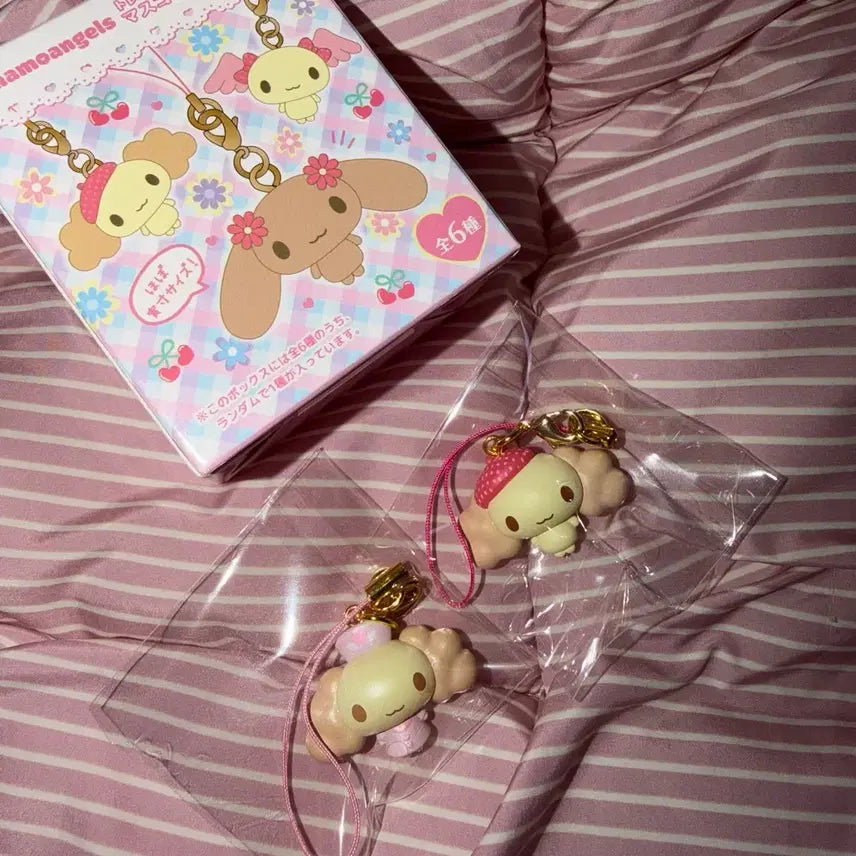 [BUNJANG] Spinns Cinnamoangels Cinnamoroll Nurse Chiffon Strap Set / 스핀즈 spinns 시나모엔젤스 시나모롤 너스 노말 쉬폰 스트랩 세트