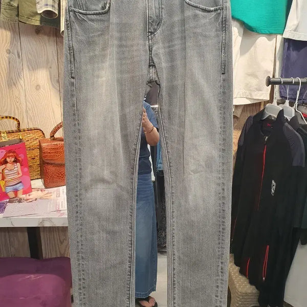 [BUNJANG] Levi's 511 Skinny Washed Denim Pants (Grey/Charcoal) / [리바이스] 511 스키니 워싱 데님 팬츠 (그레이/차콜 30)