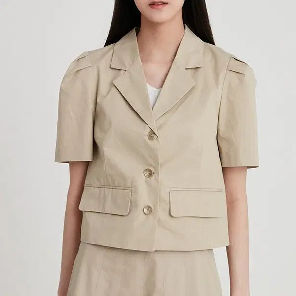 [BUNJANG] LAP Summer Short Sleeve Jacket / LAP) 거의새거 여름 반팔 자켓 -F