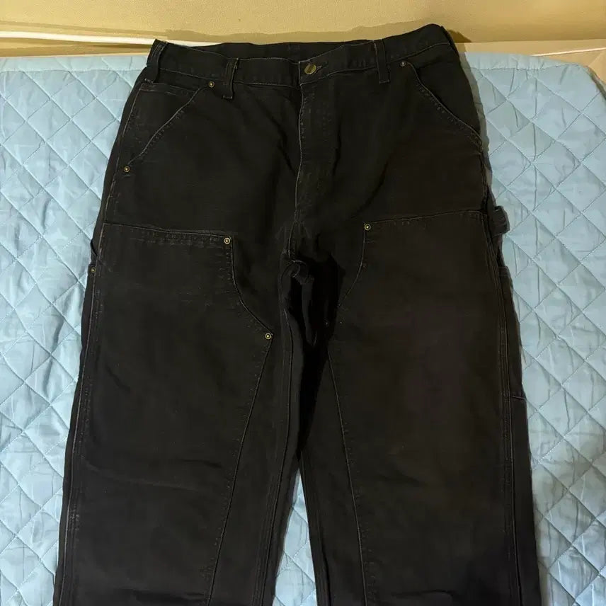 [BUNJANG] Carhartt Double Knee Pants Black 34 / 칼하트 더블니 팬츠 블랙 34
