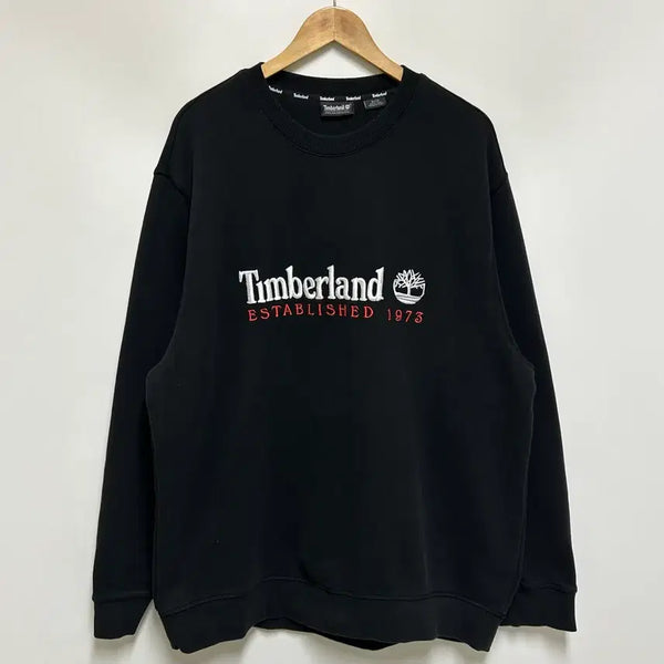[BUNJANG] Timberland Big Logo Embroidered Sweatshirt / [남자-110]Timberland 팀버랜드 빅 로고 자수 스웨트셔츠
