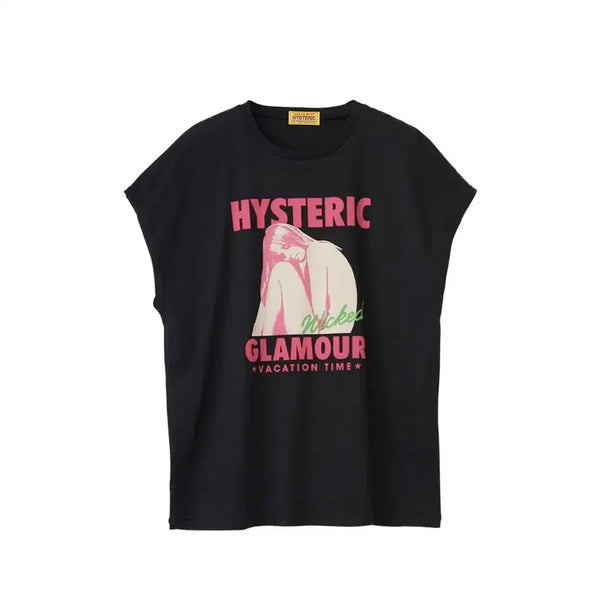 [BUNJANG] Hysteric Glamour Short Sleeve T-Shirt Black / 히스테릭 글래머 반팔 티셔츠 블랙