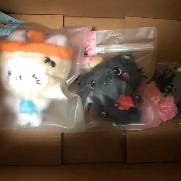 [BUNJANG] WishDoll Bubble Cat Kuri Scrunchie Bundle Set / 위시돌 버블냥 쿠리, 쿠리 스크런치 일괄 양도