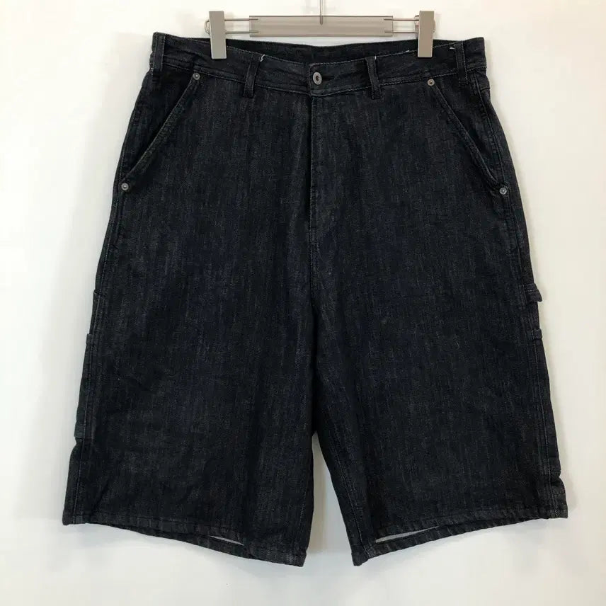[BUNJANG] Mcwoodgun Bernard 7907 Carpenter Bermuda Pants Dark Indigo / 맥우드건 카펜터 다크인디고 버나드 7907 버뮤다팬츠 34