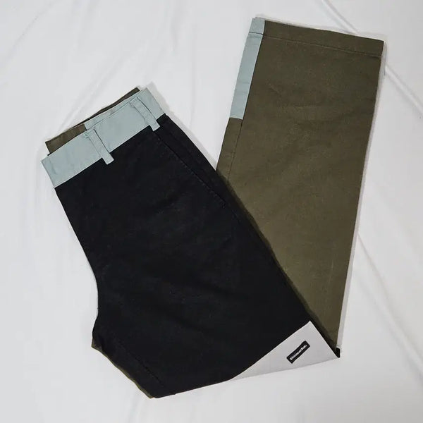 [BUNJANG] Thisisneverthat Colorblock Patchwork Pants Cotton Mixup M / 디스이즈네버댓 디네댓 컬러블럭 패치 워크팬츠 바지 코튼 믹스업 M