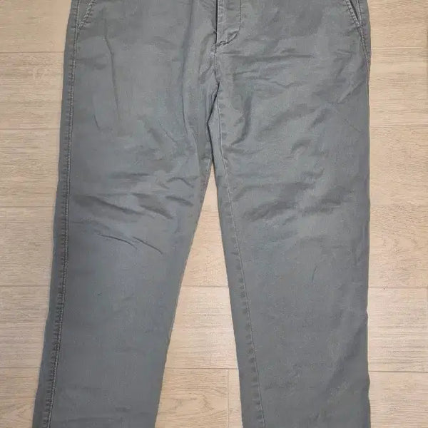 [BUNJANG] Giordano Gray Cotton Pants / 지오다노 그레이 면바지