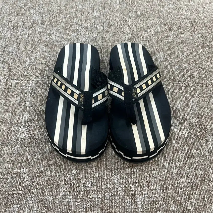 [BUNJANG] Asics Striped Flip-Flops Size 270-275 / 아식스 스트라이프 쪼리 270-275
