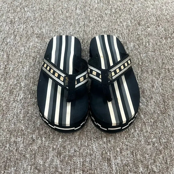 [BUNJANG] Asics Striped Flip-Flops Size 270-275 / 아식스 스트라이프 쪼리 270-275