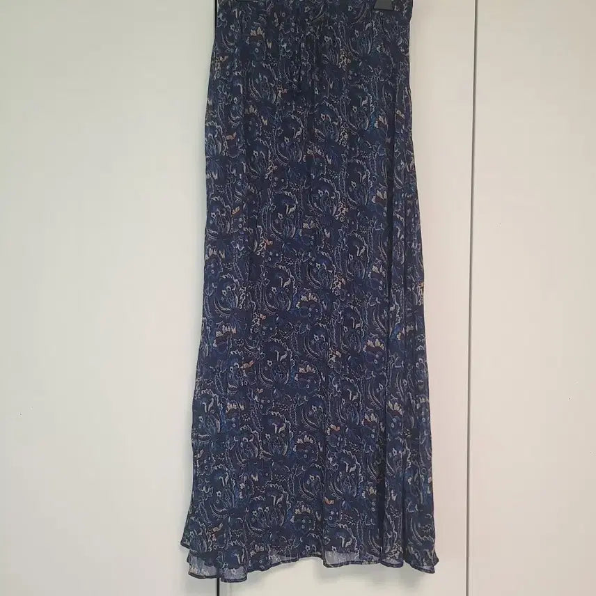 [BUNJANG] Paisley Chiffon Elastic Long Skirt / 페이즐리 쉬폰 밴딩 롱스커트
