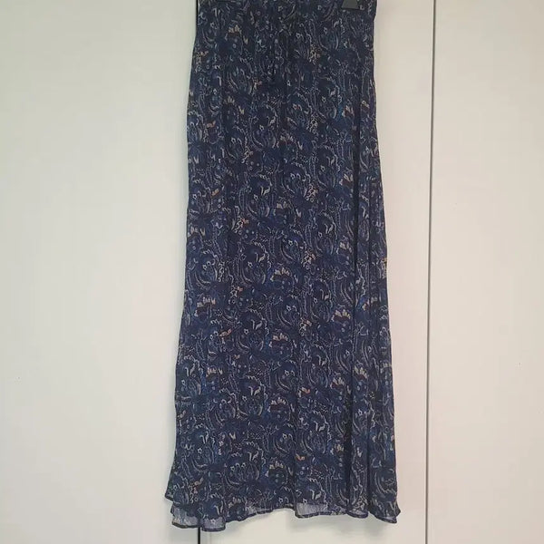 [BUNJANG] Paisley Chiffon Elastic Long Skirt / 페이즐리 쉬폰 밴딩 롱스커트
