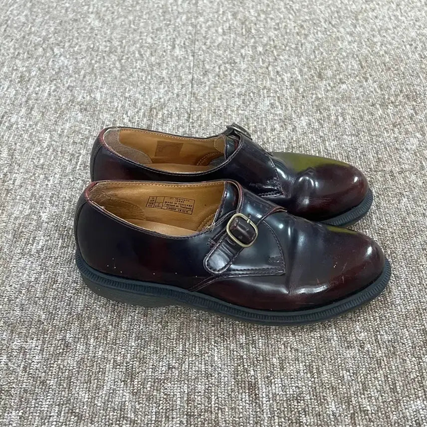 [BUNJANG] Dr. Martens Adrian Loafer Monk Strap Burgundy Leather UK 5 / 닥터마틴 론 싱글 몽크스트랩 로퍼 240mm