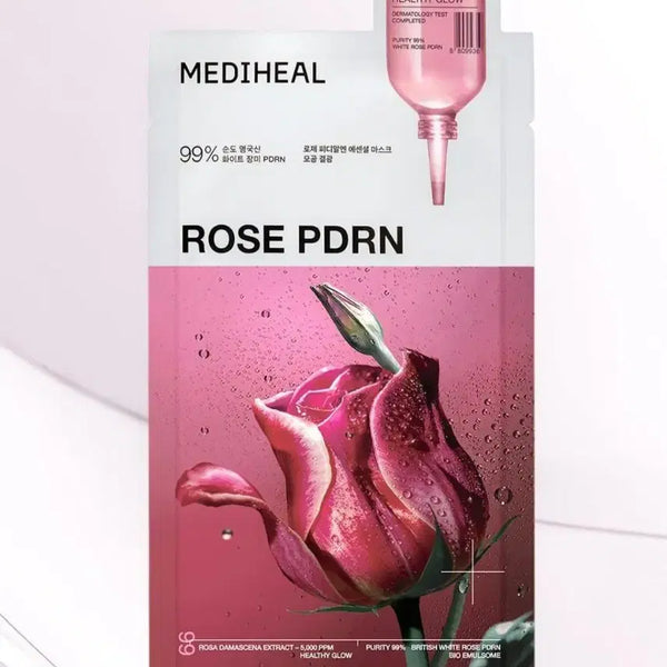 [BUNJANG] Mediheal Rosé PDRN Essential Mask Pack (12 Sheets) - Pore & Glow / 미개봉 새상품) 12매 메디힐 로제 피디알엔 에센셜 마스크 팩 모공 결광 PDRN 시트 스킨케어 토너 스킨 로션 미스트 에멀전 세럼 앰플 에센스 수분 크림