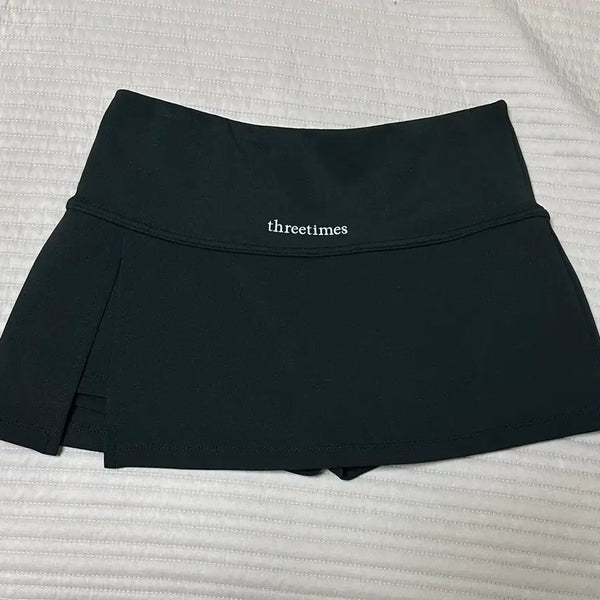 [BUNJANG] 3Times Slit Skirt Black S / 쓰리타임즈 슬릿 스커트 블랙 S