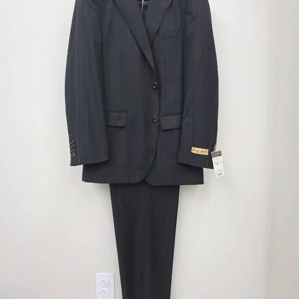 [BUNJANG] Paul Stuart Navy Herringbone Stripe Suit Set (180's Wool) / 랄프로렌 퍼플라벨맛 폴스튜어트 헤링본 스트라이프 수트 셋업