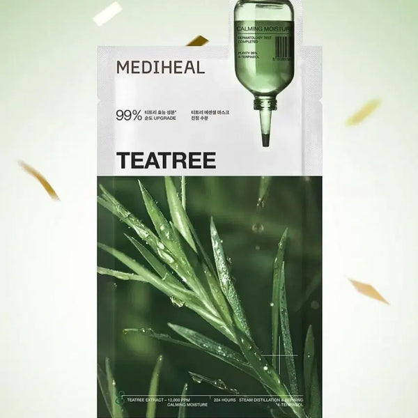 [BUNJANG] Mediheal Teatree Essential Mask Pack (10 Sheets) - Sealed / 미개봉 새상품) 10매 메디힐 티트리 에센셜 마스크 팩 진정 수분 시트 스킨케어 토너 스킨 로션 미스트 에멀전 세럼 앰플 에센스 수분 크림