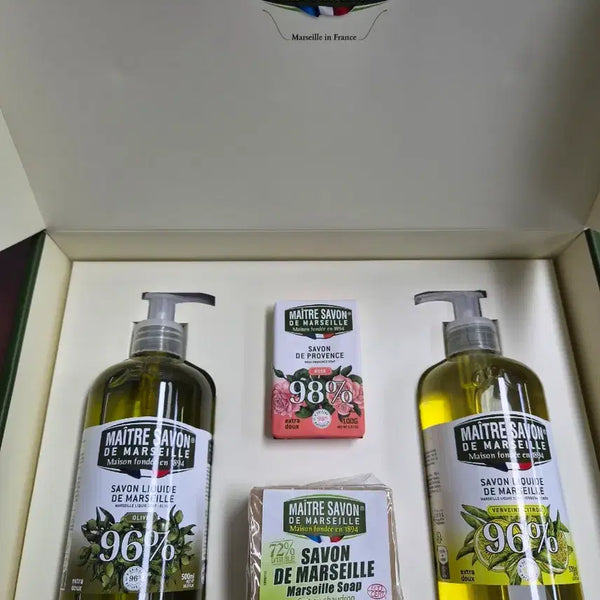 [BUNJANG] Maitre Savon Organic Liquid Soap Olive Cleansing Gift Set / 프랑스산 유기농 리퀴드솝 매터사봉 올리브 클렌징 선물세트 정가 8만원