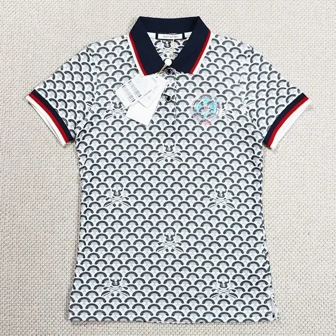 [BUNJANG] Mark &ロナ Patterned Women's Golf Short Sleeve T-Shirt / (새옷,정품) 마크앤로나 패턴 여성 골프 반팔티