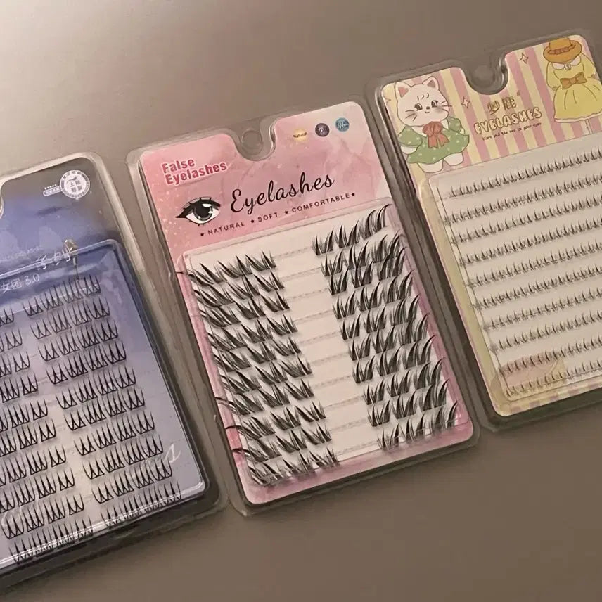 [BUNJANG] Individual False Eyelashes Set (3 Types) / 가닥 속눈썹 3종 일괄