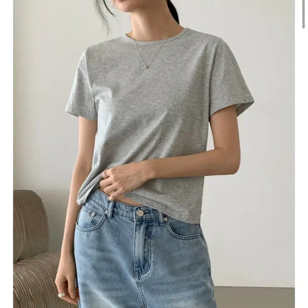 [BUNJANG] Addmore Is Basic Cotton T-Shirt / 어텀 프레즐티셔츠, 애드모어 이즈 베이직 코튼반팔티