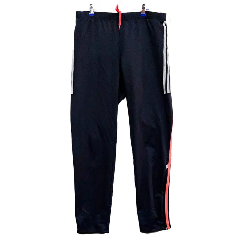 [BUNJANG] Adidas Men's Sporty Regular Fit Black Polyester Slacks / 아디다스 남성 스포티한 레귤러핏 슬랙스 31 블랙 43054