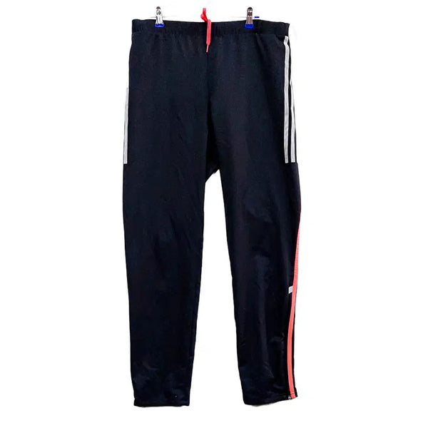[BUNJANG] Adidas Men's Sporty Regular Fit Black Polyester Slacks / 아디다스 남성 스포티한 레귤러핏 슬랙스 31 블랙 43054