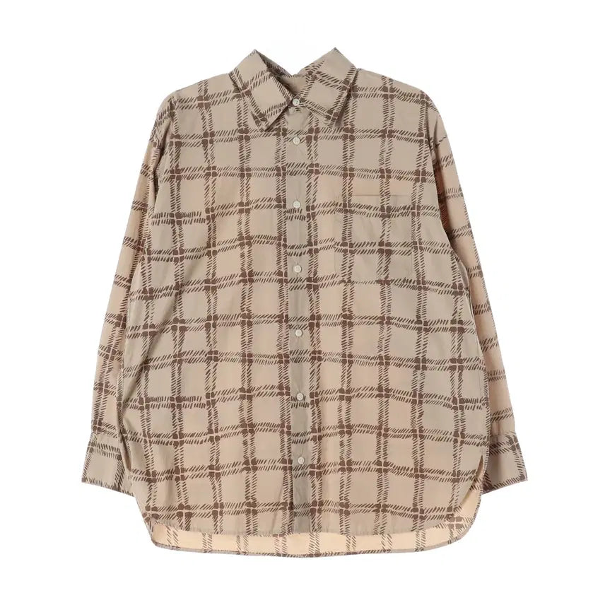 [BUNJANG] Uniqlo x MARNI 22SS Checked Cotton Oversized Shirt / 유니클로 x 마르니 22SS 체크 패턴 오버핏 코튼 셔츠