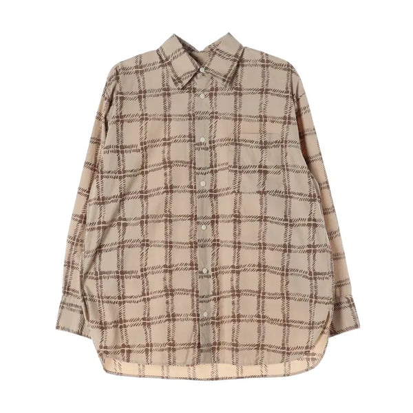 [BUNJANG] Uniqlo x MARNI 22SS Checked Cotton Oversized Shirt / 유니클로 x 마르니 22SS 체크 패턴 오버핏 코튼 셔츠