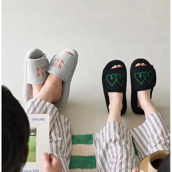 [BUNJANG] Bowell Terry Velcro Indoor Slippers (2 Pairs) / [사놓고보관만한새제품] 2개가격 정가 5만8천원 보웰 정품 테리 벨크로 실내화 층간소음슬리퍼  225~255MM