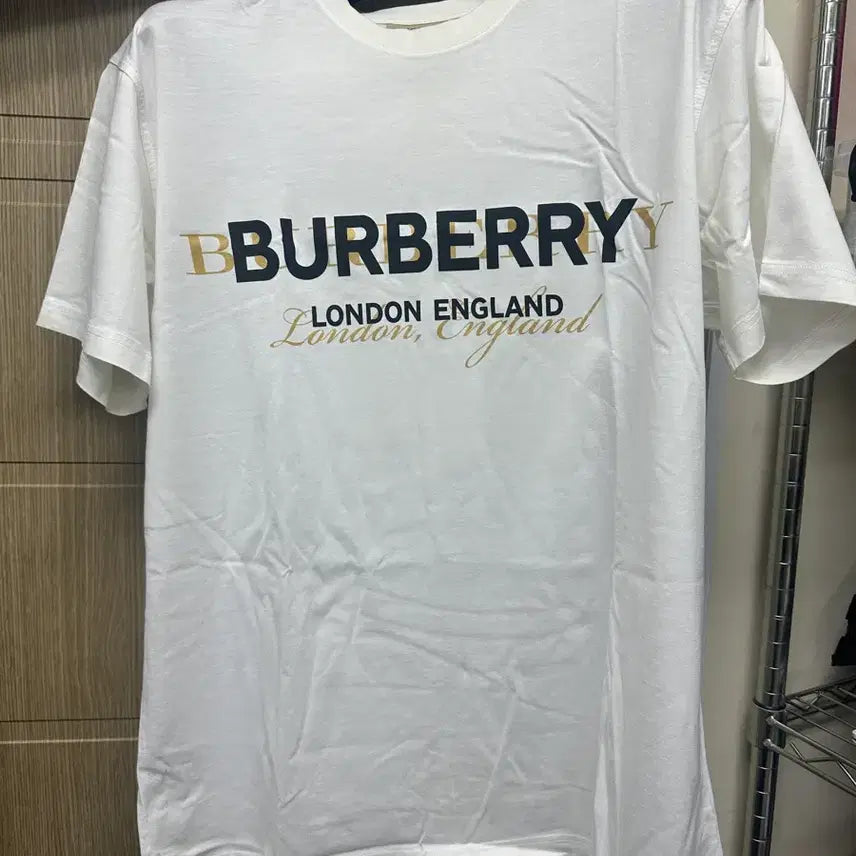 [BUNJANG] Burberry Oversized Double Logo Short Sleeve T-Shirt / [M] 버버리 오버사이즈 더블로고 반팔 티셔츠